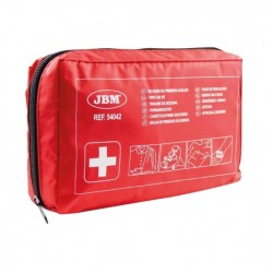 JBM 54042 Φαρμακείο Αυτοκινήτου Τσαντάκι DIN13164 με Εξοπλισμό Κατάλληλο για Πρώτες Βοήθειες
