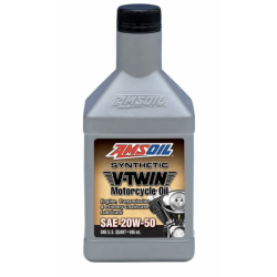 AMSOIL 20W50 SYNTHETIC V-TWIN MOTORCYCLE OIL 946ML