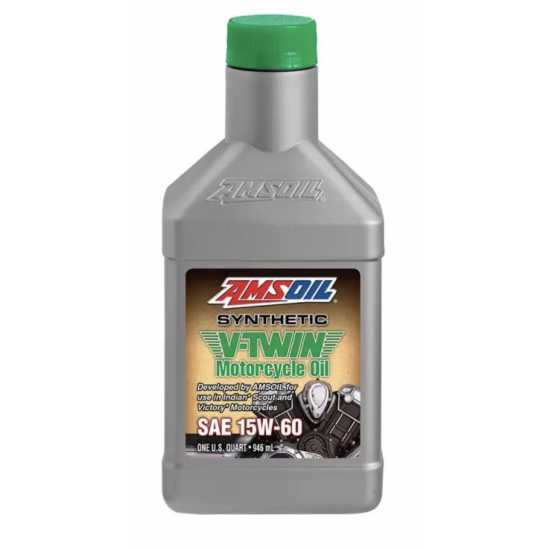 AMSOIL 15W60 SYNTHETIC V-TWIN MOTORCYCLE OIL 946ml