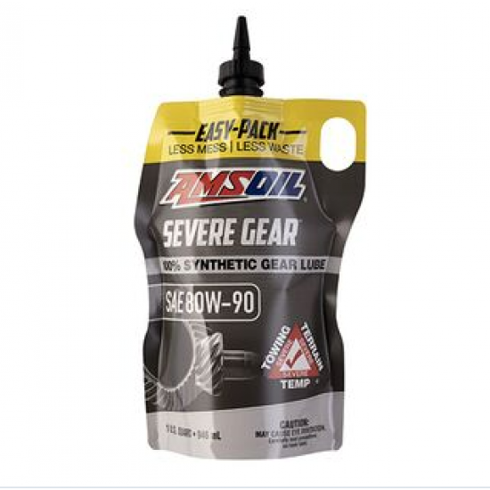 AMSOIL SEVERE GEAR 80W90 100% SYNTHETIC GEAR LUBE (946ml)