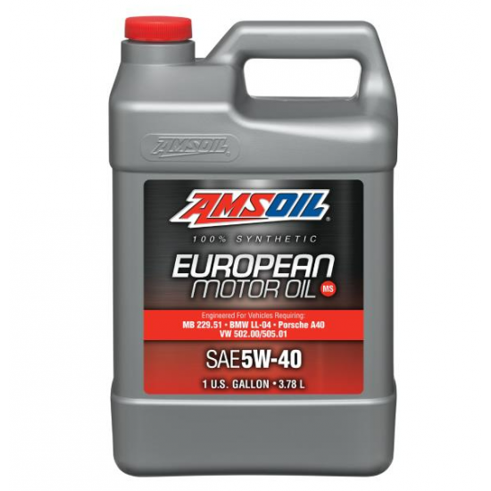 AMSOIL 5W-40 MS 100% SYNTHETIC EUROPEAN MOTOR OIL (3.78Lt)