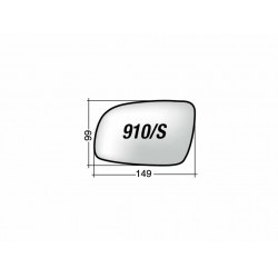 ΚΡΥΣΤΑΛΛΟ ΚΑΘΡΕΠΤΗ VW POLO '99-'01/ LUPO '01-/ SEAT AROSA '01- (ΘΕΡΜΑΙΝΟΜΕΝΟ, ΜΕ ΒΑΣΗ, ΧΡΩΜΙΟ) ΑΡΙΣΤΕΡΟ