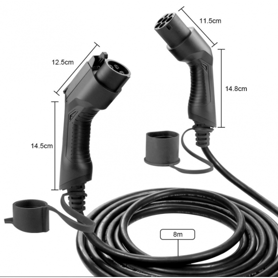 ΚΑΛΩΔΙΟ ΦΟΡΤΙΣΗΣ ΗΛΕΚΤΡΙΚΟΥ ΑΥΤΟΚΙΝΗΤΟΥ 7.5KW, 32 A, TYPE 1 TO TYPE 2 (SINGLE-PHASE) ΤΗΣ ΕΤΑΙΡΙΑΣ JBM