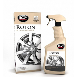 G167 – K2 ROTON 700ML – Καθαριστικό γυαλιστικό ζαντών  Το ROTON είναι ειδικό για διείσδυση και καθαρισμό της πιο επίμονης βρωμιάς όπως γλίτσα στα δισκόφρενα ή βρωμιά του δρόμου. 