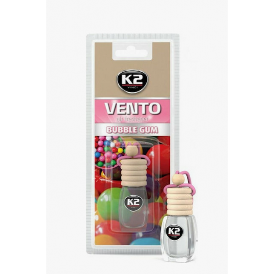 K2 Κρεμαστό Αρωματικό Υγρό Αυτοκινήτου Vento Bubble Gum 8ml V449 K2 Κρεμαστό Αρωματικό Υγρό Αυτοκινήτου Vento Bubble Gum 8ml V449