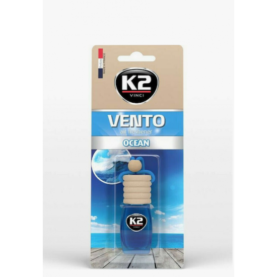 K2 Κρεμαστό Αρωματικό Υγρό Αυτοκινήτου Vento Ocean 8ml