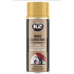 K2 Brake Caliper Paint Σπρέι Βαφής για Φρένα Αυτοκινήτου Χρυσό 400ml