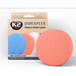 Duraflex Σφουγγάρι Γυαλίσματος Velcro Μέτριο Πορτοκαλί 150x25mm