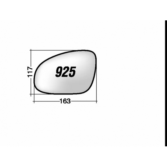 ΚΡΥΣΤΑΛΛΟ ΚΑΘΡΕΠΤΗ VW GOLF V '03-'09/ GOLF PLUS '04-'13/ PASSAT '03-'09/ JETTA III '04-'10/ SHARAN '03-'09/ EOS '06-'10/ SEAT ALHAMBRA '04-'10/ SKODA SUPERB '06-'08 (ΑΣΦΑΙΡΙΚΟ, ΘΕΡΜΑΙΝΟΜΕΝΟ, ΜΕ ΒΑΣΗ, ΧΡΩΜΙΟ) ΑΡΙΣΤΕΡΟ