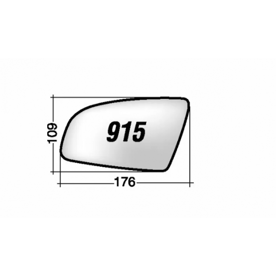 ΚΡΥΣΤΑΛΛΟ ΚΑΘΡΕΠΤΗ AUDI A3 '03-'08/ A3 SPORTBACK '04-'08/ A4 '00-'07/ A6 '04-'08 (ΘΕΡΜΑΙΝΟΜΕΝΟ, ΜΕ ΒΑΣΗ, ΧΡΩΜΙΟ) ΔΕΞΙ