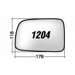 ΚΡΥΣΤΑΛΛΟ ΚΑΘΡΕΠΤΗ HONDA HR-V '99-'15/ CR-V '02-'09 (ΘΕΡΜΑΙΝΟΜΕΝΟ, ΜΕ ΒΑΣΗ, ΧΡΩΜΙΟ) ΔΕΞΙ