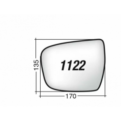 ΚΡΥΣΤΑΛΛΟ ΚΑΘΡΕΠΤΗ NISSAN QASHQAI J11 '13-'17/ QASHQAI '17-/ X-TRAIL '14-/ JUKE '14-/ JUKE '20 (ΘΕΡΜΑΙΝΟΜΕΝΟ, ΜΕ ΒΑΣΗ, ΧΡΩΜΙΟ) ΔΕΞΙ