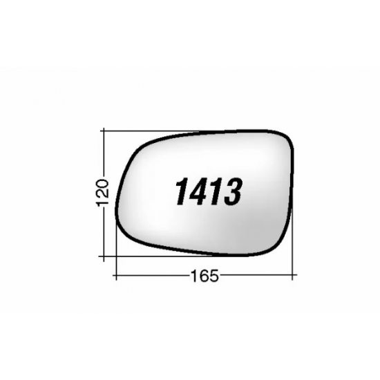 ΚΡΥΣΤΑΛΛΟ ΚΑΘΡΕΠΤΗ VOLVO C30 '09-'13/ C70 CABRIOLET '10-'13/ S40 '07-'12/ S60 '10-/ S80 II '06-/ V40 '12-/ V50 '10-/ V60 '10-'17/ V70 III '07- (ΑΣΦΑΙΡΙΚΟ, ΘΕΡΜΑΙΝΟΜΕΝΟ, ΜΕ ΒΑΣΗ, ΧΡΩΜΙΟ) ΑΡΙΣΤΕΡΟ