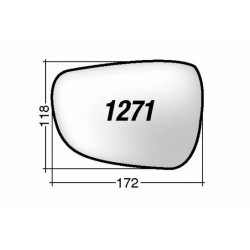 ΚΡΥΣΤΑΛΛΟ ΚΑΘΡΕΠΤΗ HYUNDAI I30 '12-'16/ ELANTRA '10-'15/ ACCENT '11-/ VELOSTER '11 (ΘΕΡΜΑΙΝΟΜΕΝΟ, ΜΕ ΒΑΣΗ, ΧΡΩΜΙΟ) ΑΡΙΣΤΕΡΟ