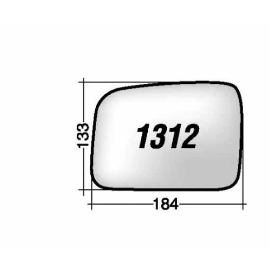 ΚΡΥΣΤΑΛΛΟ ΚΑΘΡΕΠΤΗ LAND ROVER DISCOVERY 3 '04-'09/ FREELANDER 2 '06-'10/ RANGE ROVER SPORT '06-'09 (ΘΕΡΜΑΙΝΟΜΕΝΟ, ΜΕ ΒΑΣΗ, ΧΡΩΜΙΟ) ΑΡΙΣΤΕΡΟ