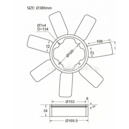 ΦΤΕΡΩΤΗ NISSAN D21 '85-'92 Z20 380mm (7 ΦΥΛΛΑ) ΦΤΕΡΩΤΗ NISSAN D21 '85-'92 Z20 380mm (7 ΦΥΛΛΑ)