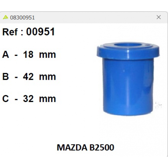 ΛΑΣΤΙΧΟ ΣΟΥΣΤΑΣ SILICON MAZDA B2500 18X42X32 ΛΑΣΤΙΧΟ ΣΟΥΣΤΑΣ SILICON MAZDA B2500 18X42X32