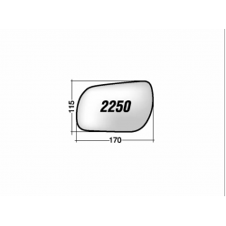 ΚΡΥΣΤΑΛΛΟ ΚΑΘΡΕΠΤΗ MAZDA 2 DY '02-'07/ 3 BK '03-'09/ 6 GG '02-'08 (ΘΕΡΜΑΙΝΟΜΕΝΟ, ΜΕ ΒΑΣΗ, ΧΡΩΜΙΟ) ΑΡΙΣΤΕΡΟ ΒΑΣΗ ΜΕ ΜΠΙΛΙΑ