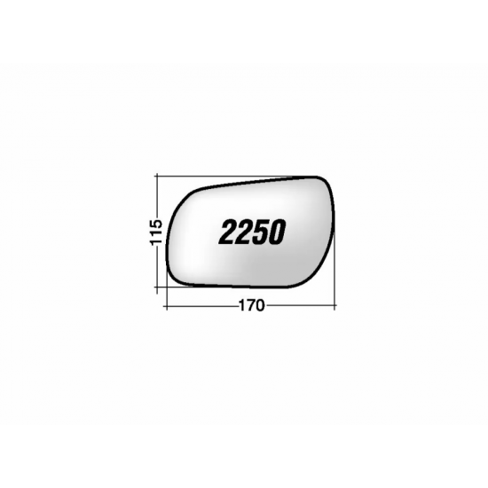 ΚΡΥΣΤΑΛΛΟ ΚΑΘΡΕΠΤΗ MAZDA 2 DY '02-'07/ 3 BK '03-'09/ 6 GG '02-'08 (ΘΕΡΜΑΙΝΟΜΕΝΟ, ΜΕ ΒΑΣΗ, ΧΡΩΜΙΟ) ΔΕΞΙ ΒΑΣΗ ΜΕ ΜΠΙΛΙΑ