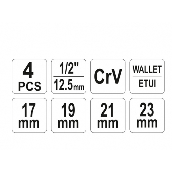 ΜΠΟΥΛΩΝΟΚΛΕΙΔΟ ΤΗΣ ΕΤΑΙΡΙΑΣ YATO 17/19/21 ΚΑΙ 23mm