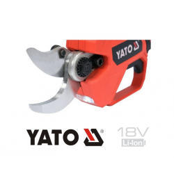 Yato Ψαλίδι Κλαδέματος Μπαταρίας Brushless 18V 1x2Ah με Μέγιστη Διάμετρο Κοπής 30mm